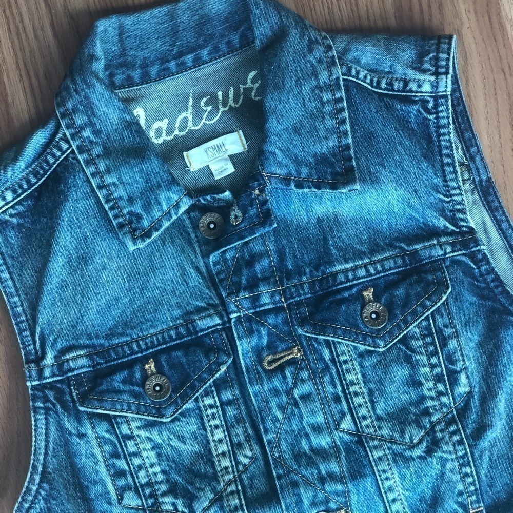 Madewell Pocket Jean Vest Size XS - Picture 5 of 11